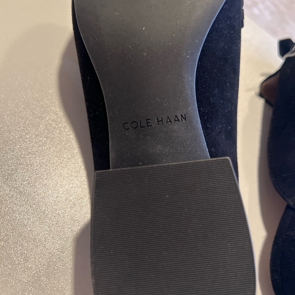 Cole Haan Women's Black Mules with Bow Accent - Picture 3 of 4